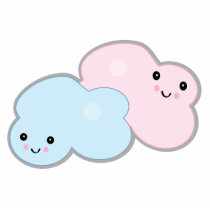 pastel cute kawaii clouds photo sculptures