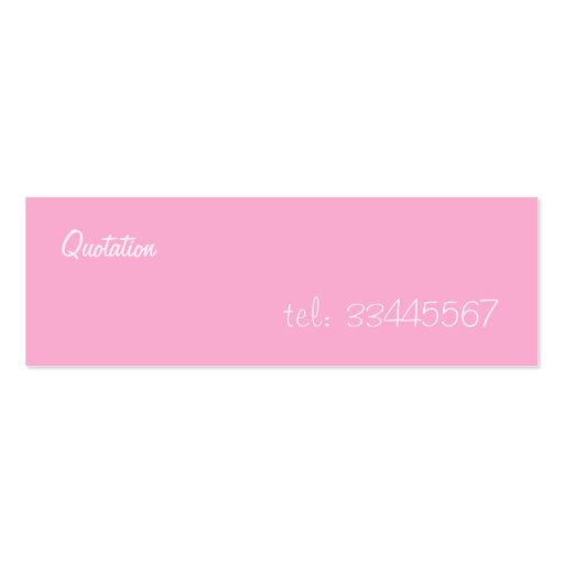 pastel daisy business card (back side)