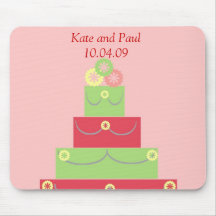 PASTEL DE BODAS MOUSEPAD ALFOMBRILLAS DE RATONES