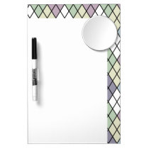 Pastel Diamonds dry erase boards