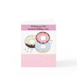 Pastel Donut Birthday Design cards