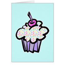 pastel dots cupcake cards
