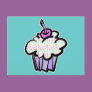 pastel dots cupcake