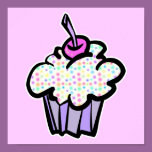 pastel dots cupcake
