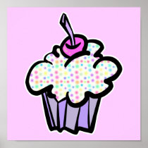 pastel dots cupcake print