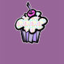 pastel dots cupcake