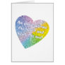 Pastel Droplets Angel Heart Card