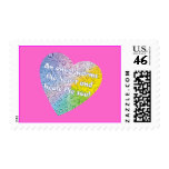 Pastel Droplets Angel Heart Stamp