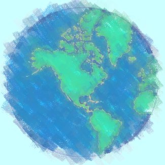 Pastel Earth Magnet magnet