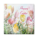 Pastel Easter Tulips magnets