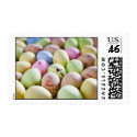 Pastel Eggs on a Stamp