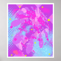 Pastel Explosion Print