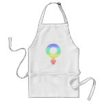 Pastel Female Symbol aprons