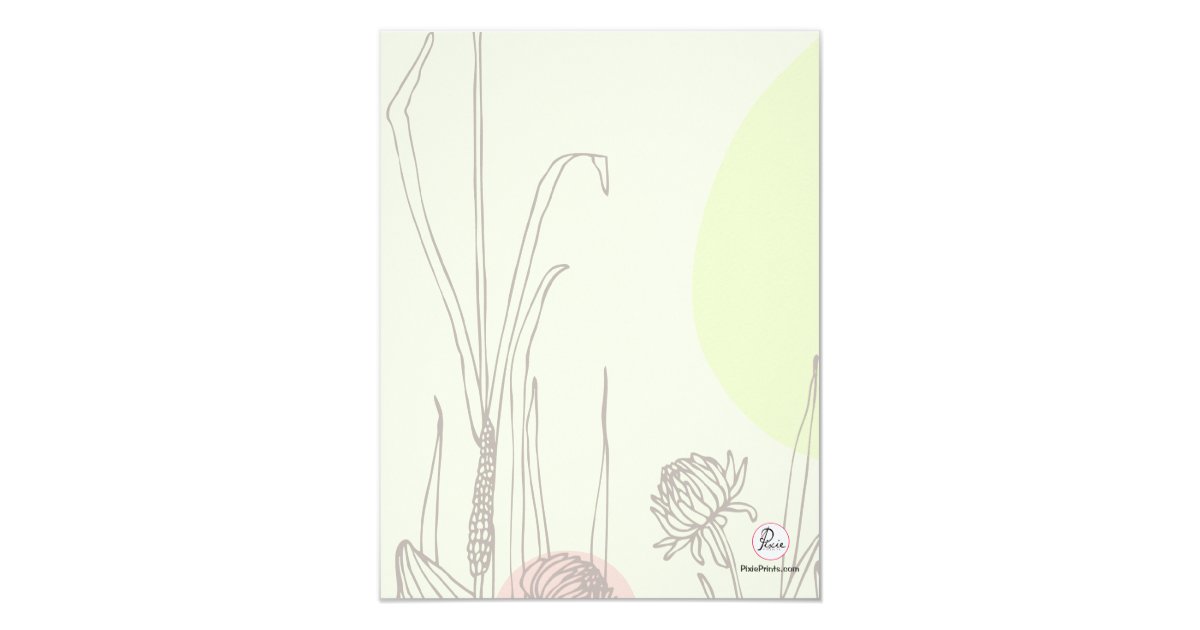 Pastel Fields Change of Venue Announcement Zazzle