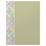 Pastel Floral Lined Letterhead