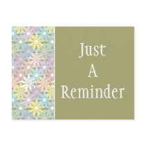 Pastel Floral Postcard