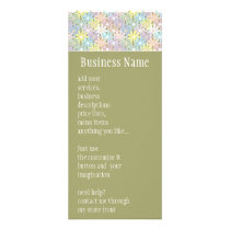 Pastel Floral Rack Card