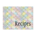 Pastel Floral Recipe Card by Pen_And_Ink