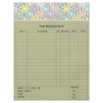 Pastel Florals Order Form flyers