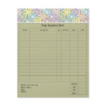 Pastel Florals Small Order Form flyers