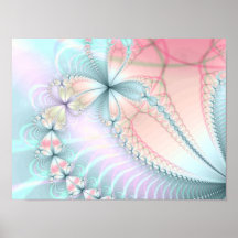pastel flower chains print