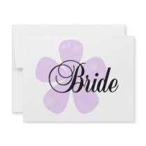 Pastel Flowers Lilac Bride Tshirts and Gifts Personalized Invitations