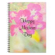 Pastel Flowers Mothers Day Gift Notebook