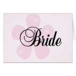 Pastel Flowers Pink Bride Tshirts and Gifts Greeting Cards