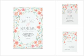 Pastel Flowers Wedding Collection