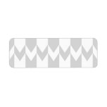 Pastel Gray and White Chevron Pattern. labels