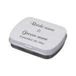 Pastel Gray Subtle Abstract Background Wedding Jelly Belly Tin at Zazzle