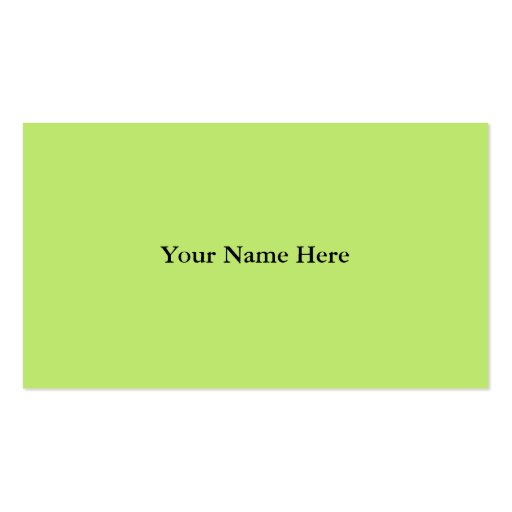 pastel green business card (back side)