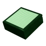 Pastel Green Quatrefoil Jewelry Box