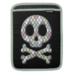 Pastel Harlequin Skull Sleeve For iPads