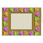 Pastel Heart Border Greeting Card