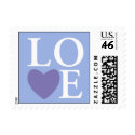 Pastel Heart Love Stamp Blue stamp