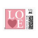 Pastel Heart Love Stamp Pink stamp