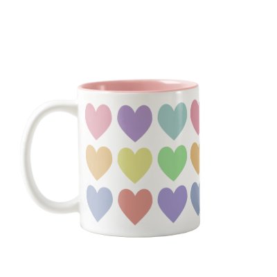 Pastel Hearts Mug