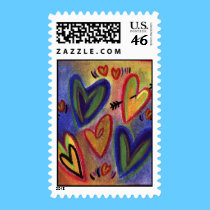 Pastel Hearts stamps