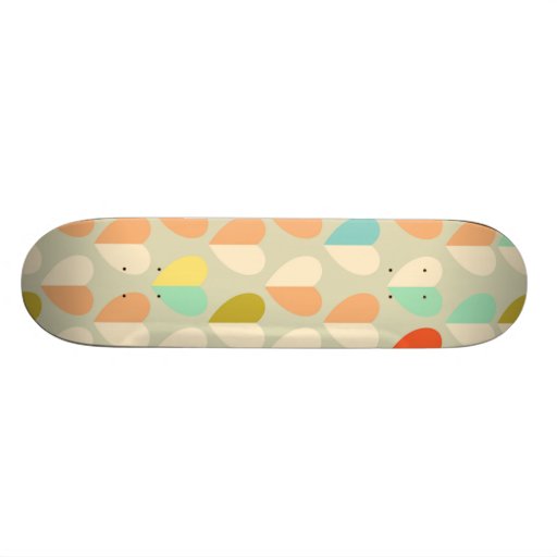 Pastel Hearts Skateboard Zazzle