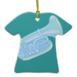 pastel horn ornaments