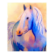 Pastel Horse Print