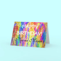 Pastel Icicles Birthday cards