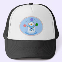 Pastel Juggling Snowman hats