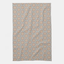 Pastel Kaleidoscope flower kitchen tea towel kitchen towels