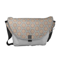 Pastel Kaleidoscope flower pattern messenger bag messenger bags