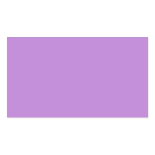 Pastel Lavender Purple Business Card (front side)