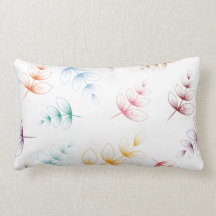 Pastel Leaves Pillow