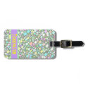 Pastel Mini Boxes Background Travel Bag Tags