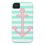 Pastel Mint Nautical Anchor casemate cases